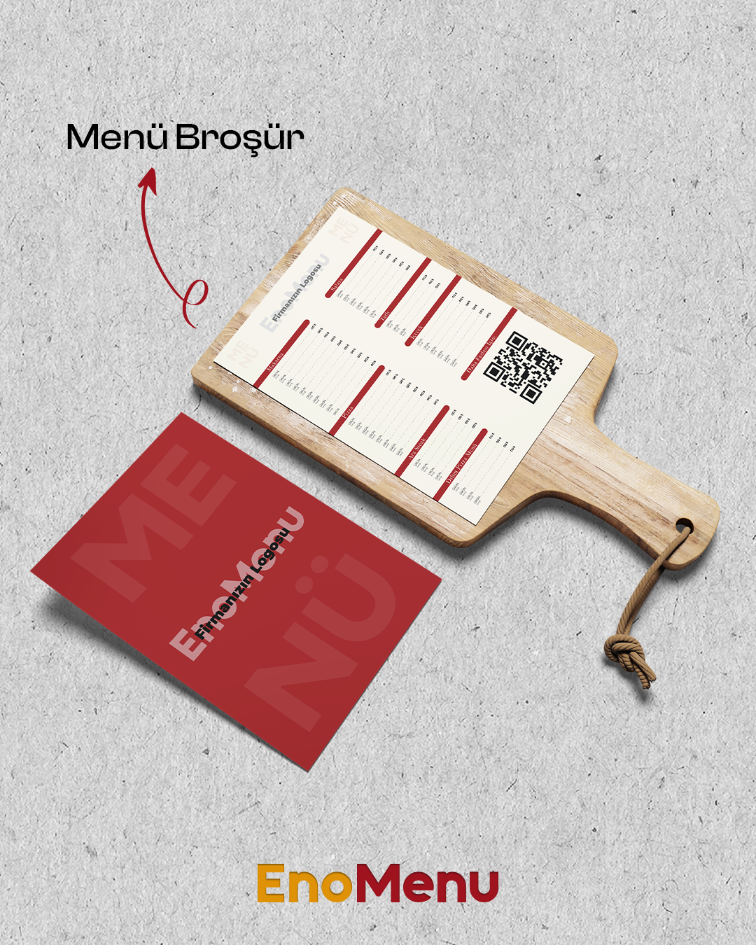Menü Broşürü — EnoMenu fiziksel ürün